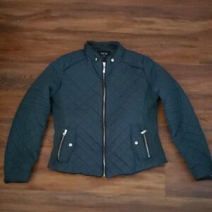 Active USA Equestrian Riding Jacket Hunter Forest Green Brown Trim Style J1410